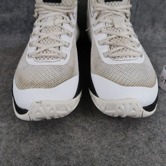 Under Armour Shoes Womens 8 Athletic Trainers Basketball Sports Active White Mid - Picture 4 of 16
